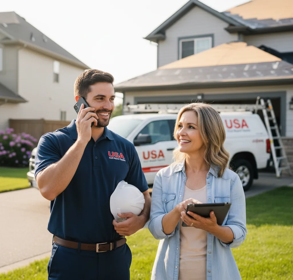 USA Roof Repair Experts customer support in Cheney